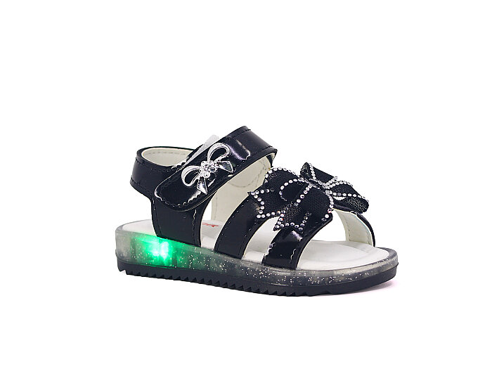 Poliva Bebe 1104 Işıklı Sandalet Siyah - 1