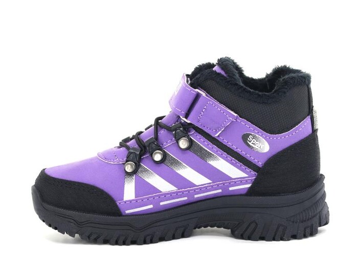 Poliva Filet 5085 Bolimex Peluşlu Bot Lila - Siyah