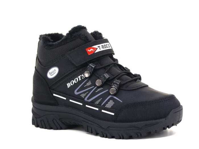 Poliva Filet 5095 Bolimex Peluşlu Bot Siyah - Gümüş