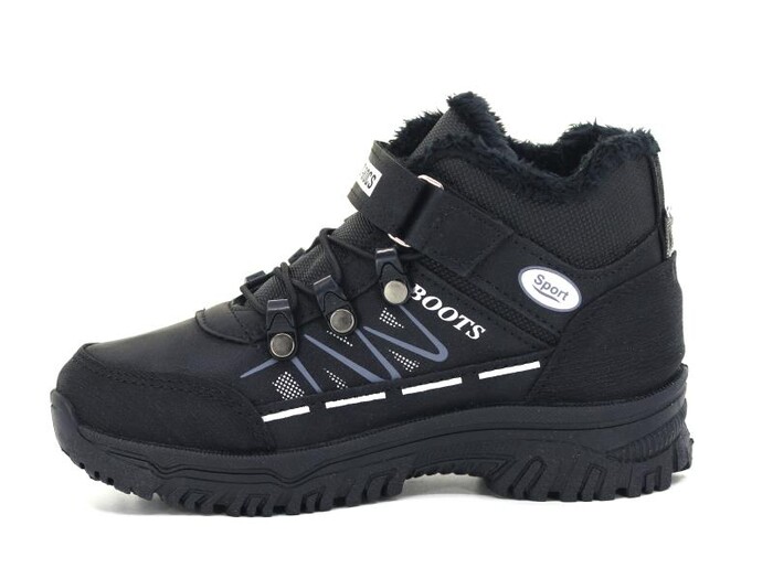 Poliva Filet 5095 Bolimex Peluşlu Bot Siyah - Gümüş - Thumbnail