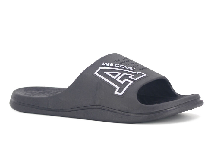 Poliva Merdane 1400 PVC Kaydırmaz Terlik Siyah - 1