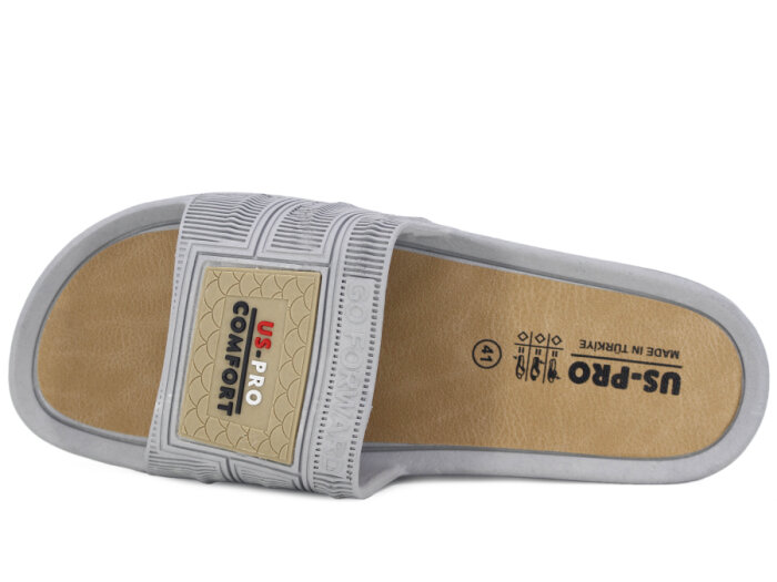 Poliva Merdane 1450 PVC Kaydırmaz Terlik Gri - 2