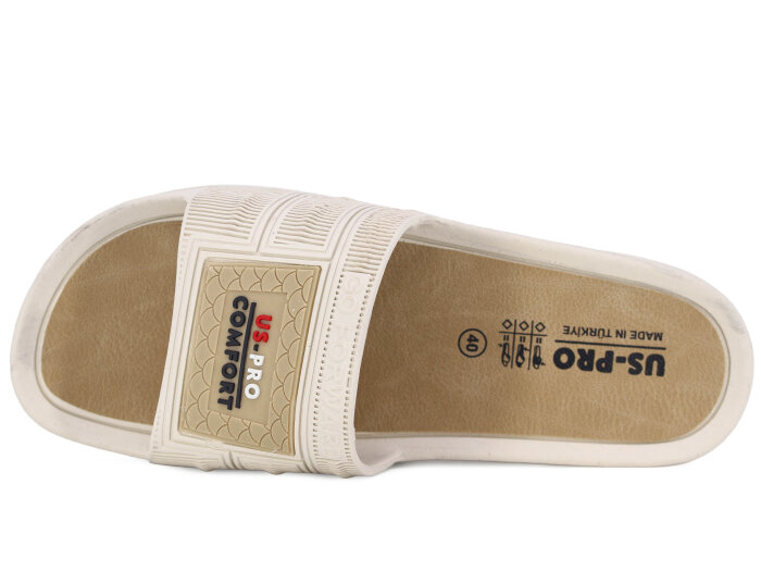 Poliva Merdane 1450 PVC Kaydırmaz Terlik Krem - Poliva (1)