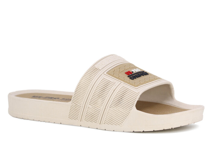 Poliva Merdane 1450 PVC Kaydırmaz Terlik Krem - Poliva