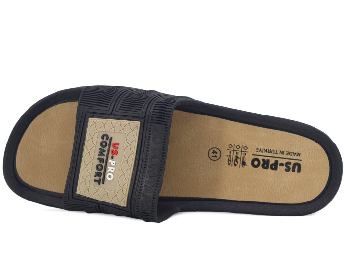 Poliva Merdane 1450 PVC Kaydırmaz Terlik Siyah - Poliva (1)