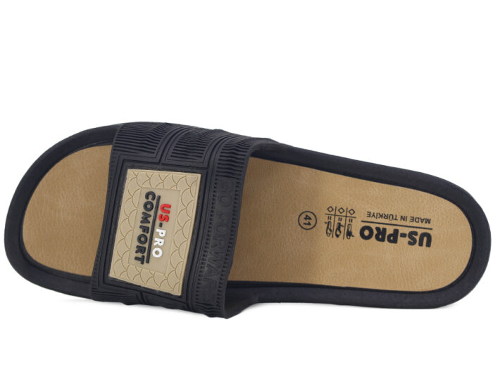 Poliva Merdane 1450 PVC Kaydırmaz Terlik Siyah - 2