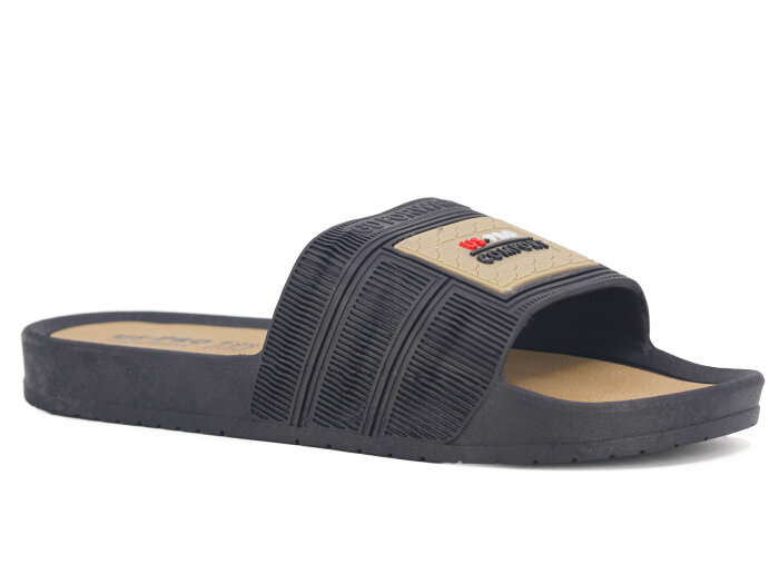 Poliva Merdane 1450 PVC Kaydırmaz Terlik Siyah - Poliva