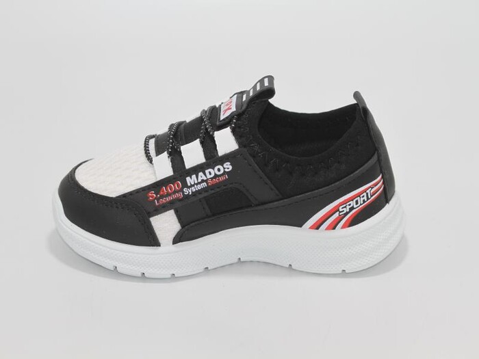 Poliva Patik 3030 Bolimex Mados Anorak Spor Ayakkabı Siyah - Beyaz - Thumbnail