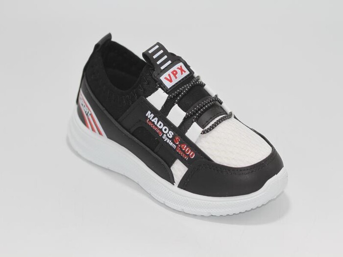 Poliva Patik 3030 Bolimex Mados Anorak Spor Ayakkabı Siyah - Beyaz - Thumbnail