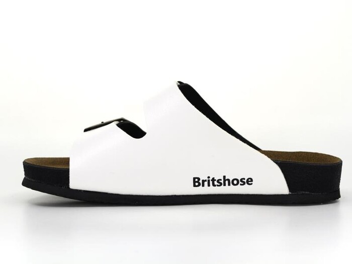 Poliva Zenne 2025 Britshose Çift Toka Birken Monta Günlük Terlik Beyaz - Siyah - 2