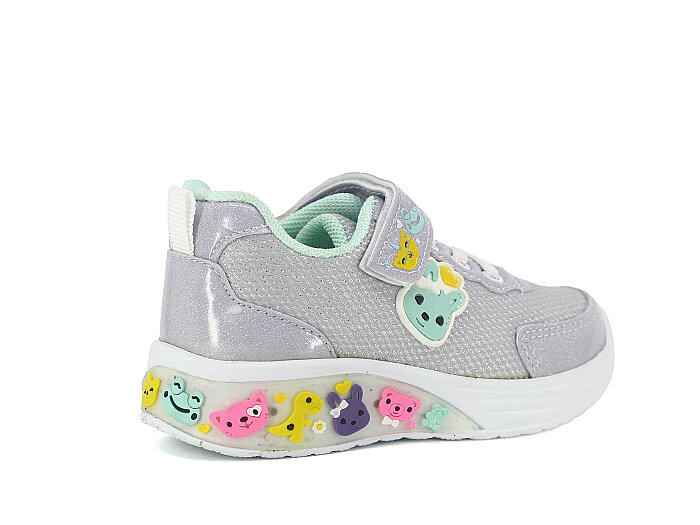 Polomaks Patik 2024 Anorak Figürlü Işıklı Spor Ayakkabı Gri - 3