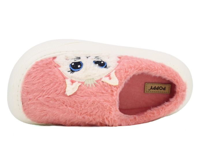 Auris Zenne 2025 Hayvanlı Eva Ev Terliği Kedili Pembe - Auris (1)