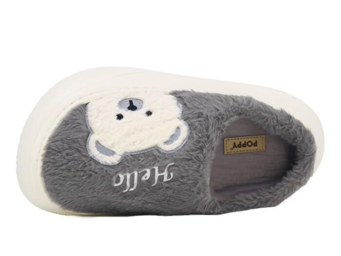 Auris Zenne 2025 Hayvanlı Eva Ev Terliği Pandalı Füme - Auris (1)