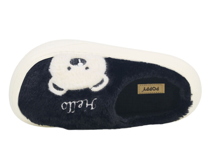 Auris Zenne 2025 Hayvanlı Eva Ev Terliği Pandalı Siyah - Auris (1)