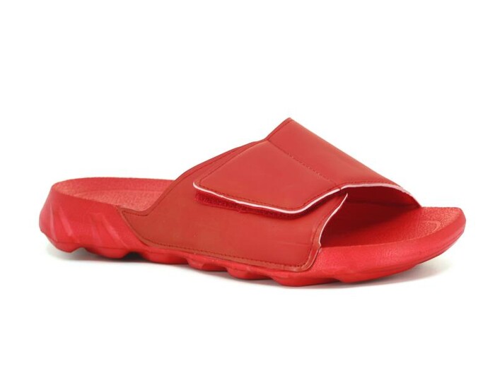 Poppy Zenne Tek Cırtlı Lux Eva Terlik Kırmızı - Poppy