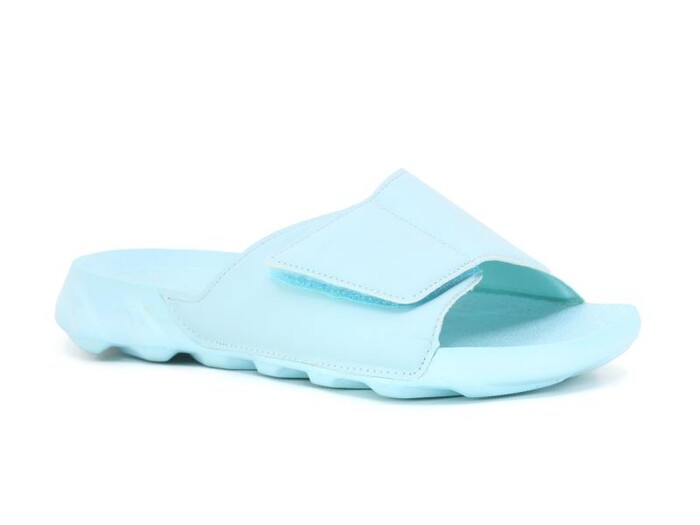 Poppy Zenne Tek Cırtlı Lux Eva Terlik Turkuaz - Poppy