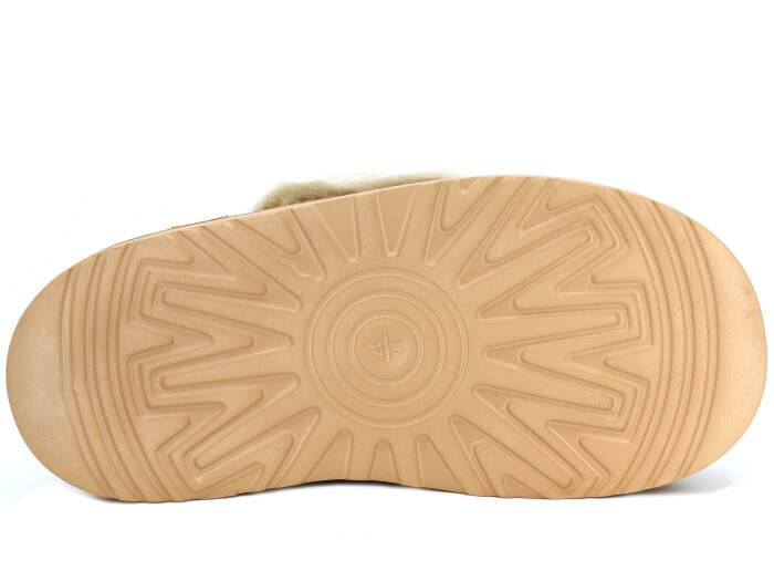 Auris Zenne Yakası Peluşlu Eva Ev Terliği Vizon - 3