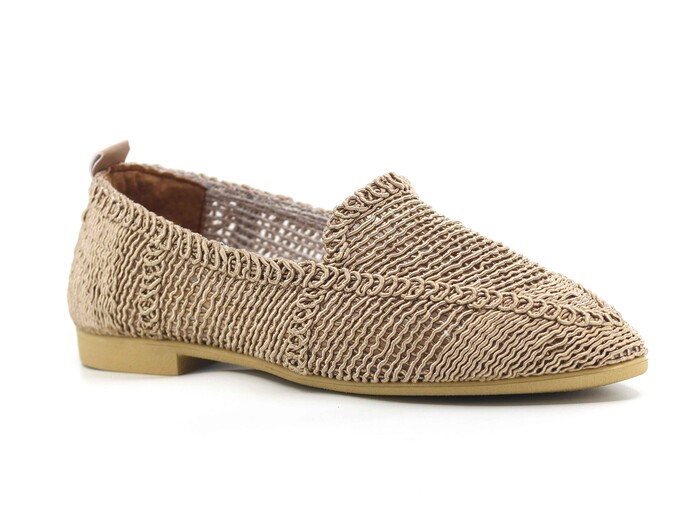 Power Zenne Dantelli Babet Ayakkabı Taba - Power