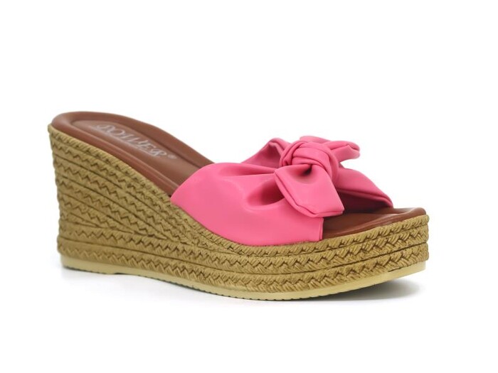 Power Zenne Fiyonklu Günlük Terlik Fuşya - Power