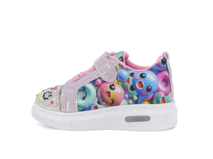 Pro Kids Bebe 5009 Işıklı Spor Ayakkabı Gümüş - Pembe - Pro Kids (1)