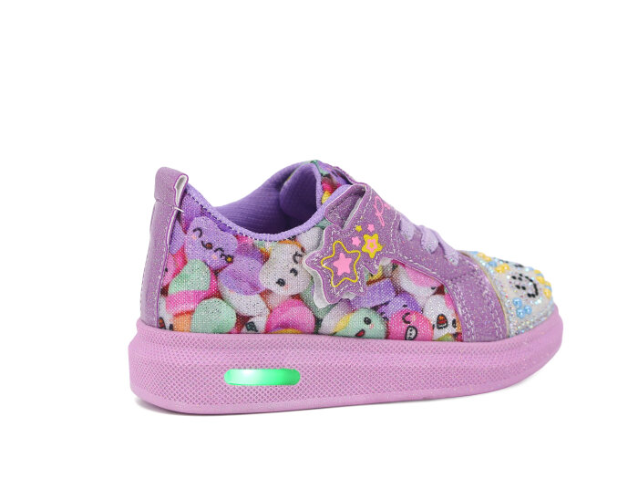Pro Kids Bebe 5009 Işıklı Spor Ayakkabı Lila - 3