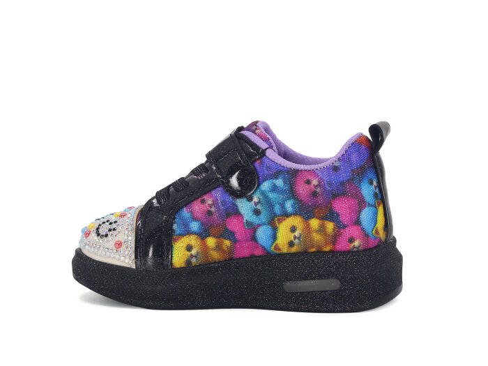 Pro Kids Bebe 5009 Işıklı Spor Ayakkabı Siyah - Lila - 2