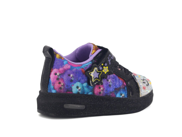 Pro Kids Bebe 5009 Işıklı Spor Ayakkabı Siyah - Lila - 3