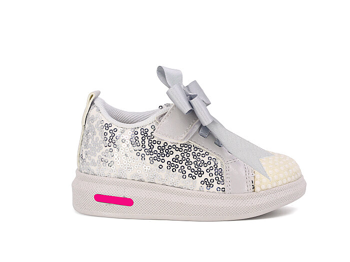 Pro Kids Bebe 5011 Işıklı Spor Ayakkabı Gümüş - 3