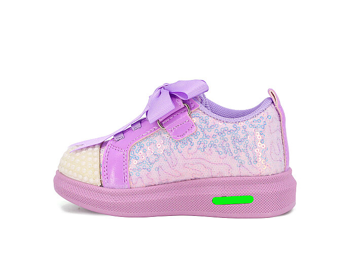 Pro Kids Bebe 5011 Işıklı Spor Ayakkabı Lila - 2
