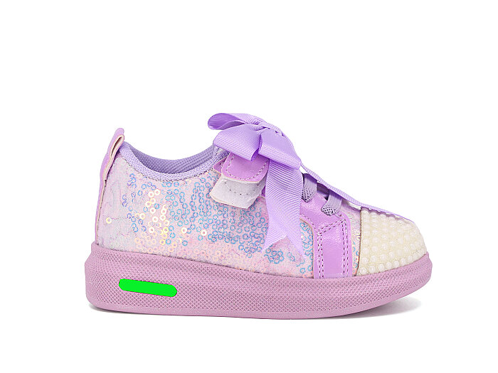 Pro Kids Bebe 5011 Işıklı Spor Ayakkabı Lila - 3