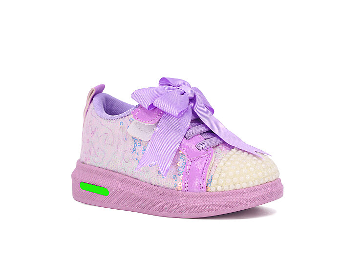 Pro Kids Bebe 5011 Işıklı Spor Ayakkabı Lila - Pro Kids