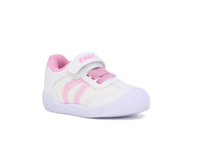 Pro Kids Bebe 6005 İlk Adım Spor Ayakkabı Beyaz - Pembe - Pro Kids