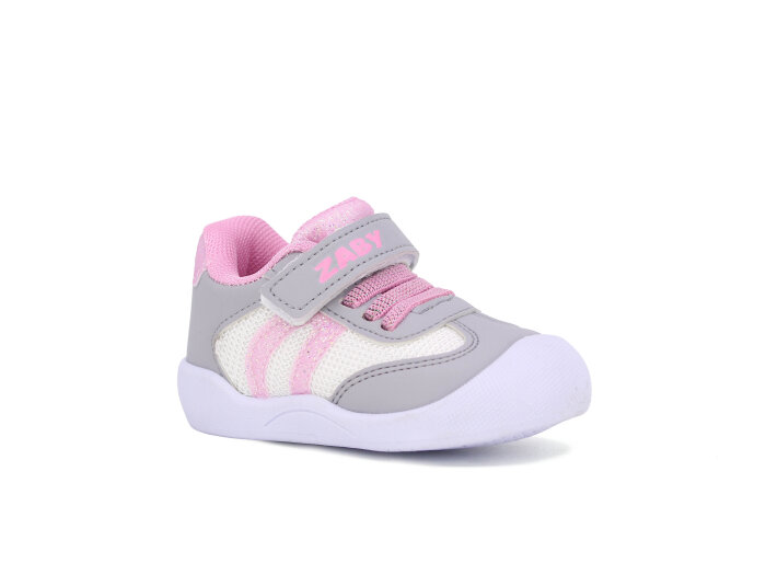 Pro Kids Bebe 6005 İlk Adım Spor Ayakkabı Gri - Pembe - 1