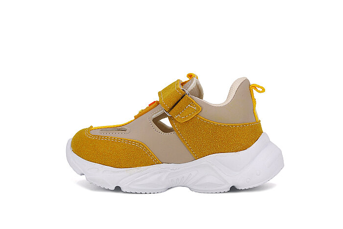 Pro Kids Bebe 6007 Işıklı Kutulu Spor Ayakkabı Gri - Sarı - 2
