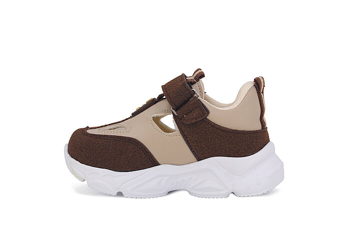 Pro Kids Bebe 6007 Işıklı Kutulu Spor Ayakkabı Kahve - Bej - 2