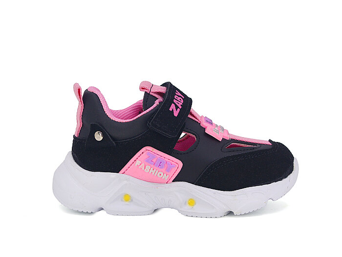 Pro Kids Bebe 6007 Işıklı Kutulu Spor Ayakkabı Siyah - Pembe - 3