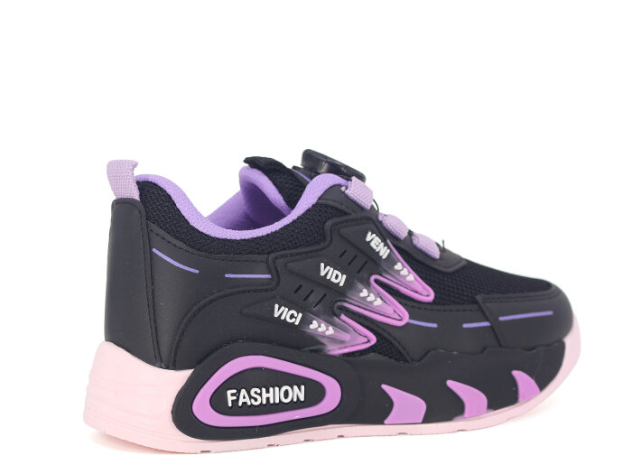 Pro Kids Filet 5004 Spor Ayakkabı Siyah - Lila - 3