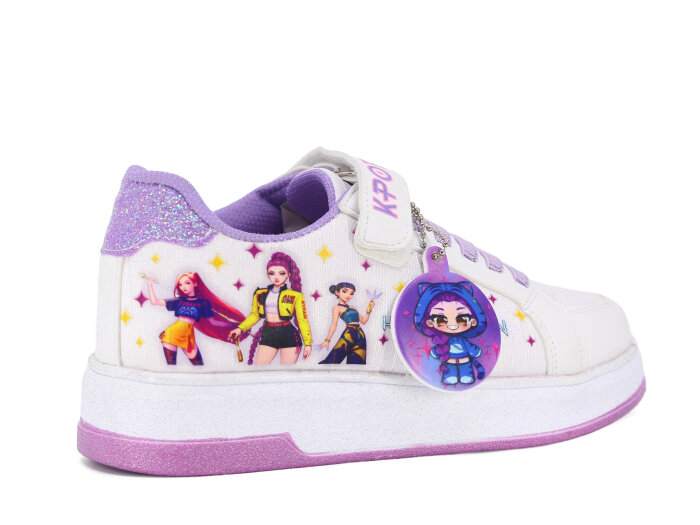 Pro Kids Filet 5005 Spor Ayakkabı Beyaz - Lila - 3