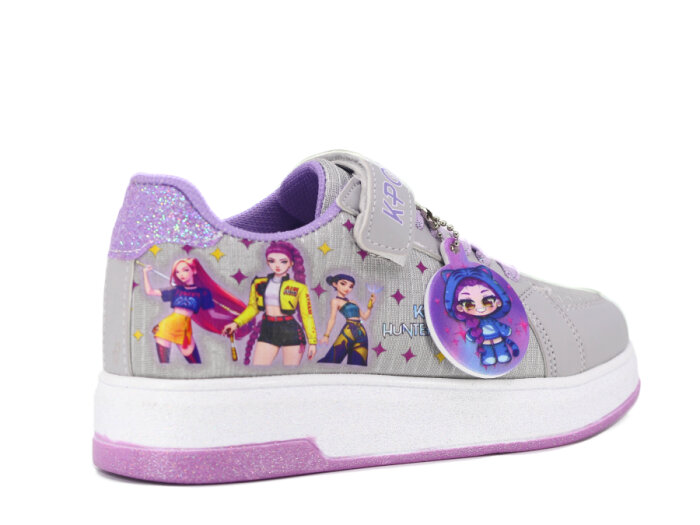 Pro Kids Filet 5005 Spor Ayakkabı Gri - Lila - 3