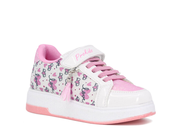 Pro Kids Filet 5008 Spor Ayakkabı Beyaz - Pembe - 1