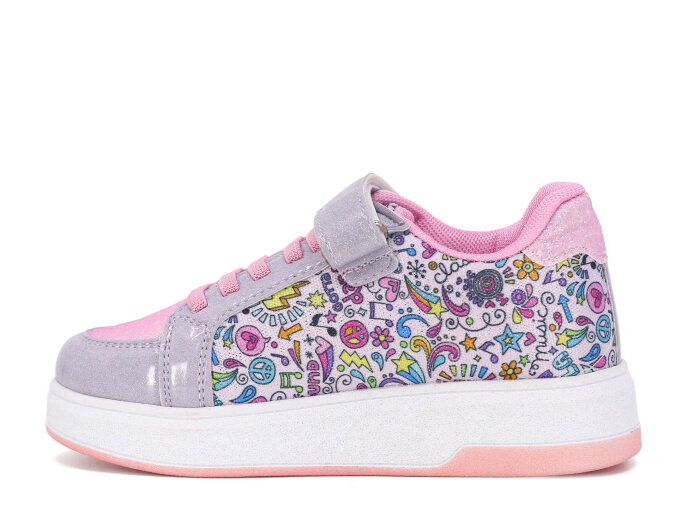 Pro Kids Filet 5008 Spor Ayakkabı Gümüş - Pembe - Pro Kids (1)