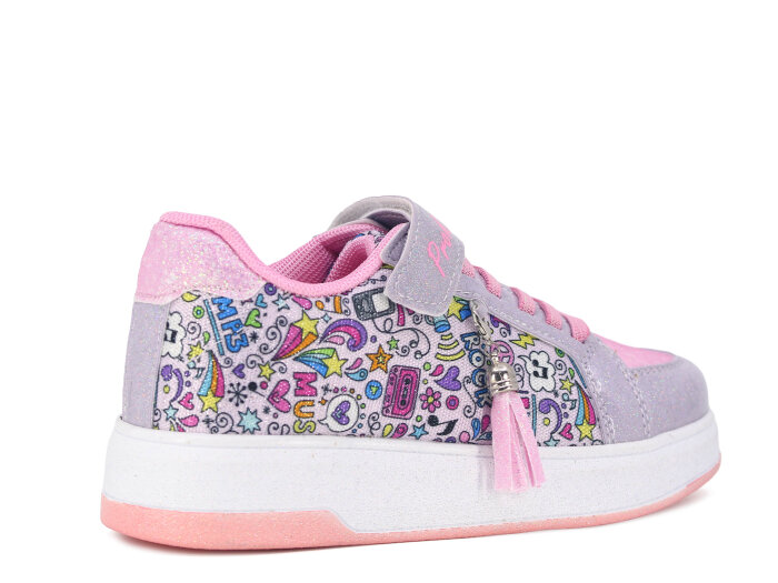 Pro Kids Filet 5008 Spor Ayakkabı Gümüş - Pembe - 3