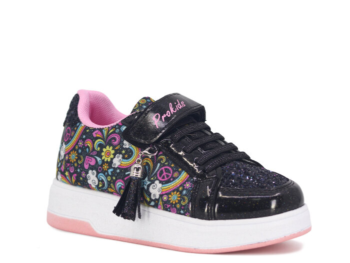 Pro Kids Filet 5008 Spor Ayakkabı Siyah - Pembe - 1