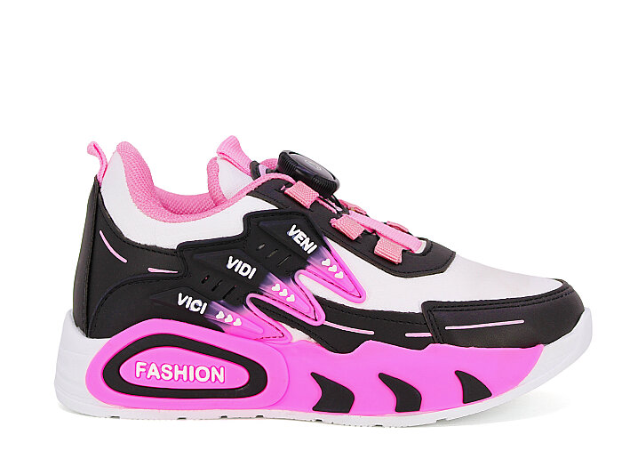 Pro Kids Filet Cilt 5004 Spor Ayakkabı Siyah - Pembe - 3