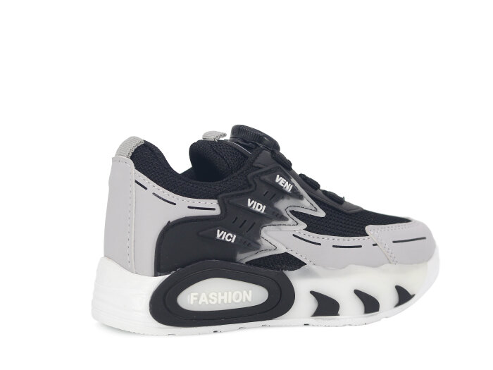 Pro Kids Patik 5004 Spor Ayakkabı Siyah - Gri - 3