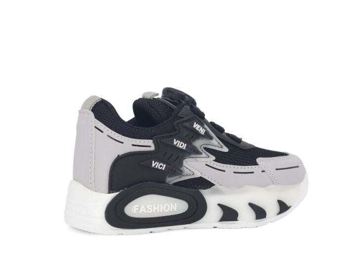 Pro Kids Patik 5004 Spor Ayakkabı Siyah - Gri - 3