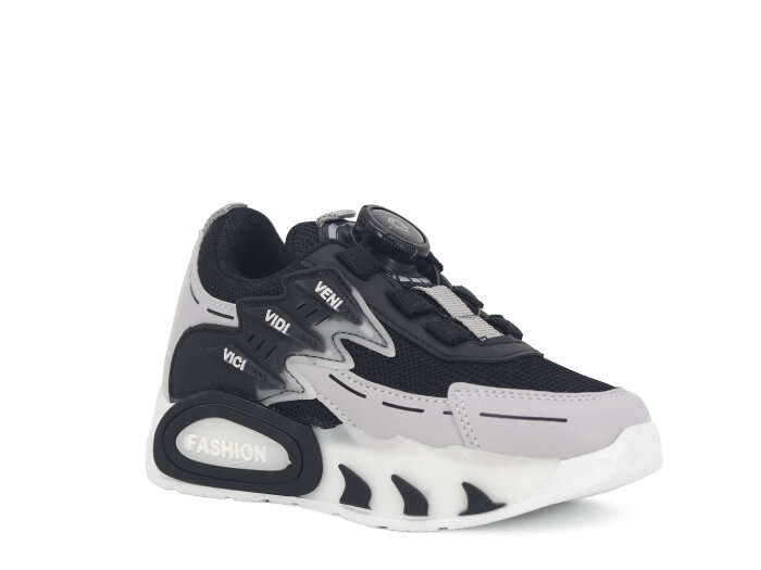 Pro Kids Patik 5004 Spor Ayakkabı Siyah - Gri - Pro Kids