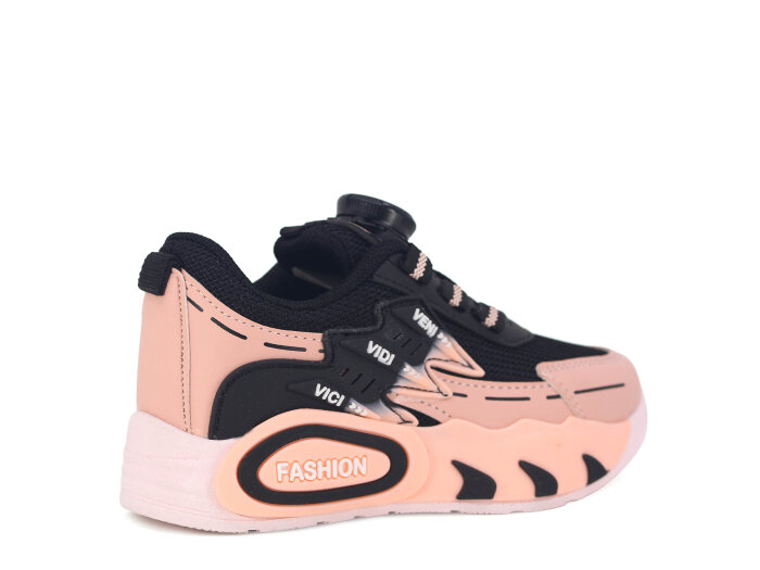 Pro Kids Patik 5004 Spor Ayakkabı Siyah - Pudra - 3