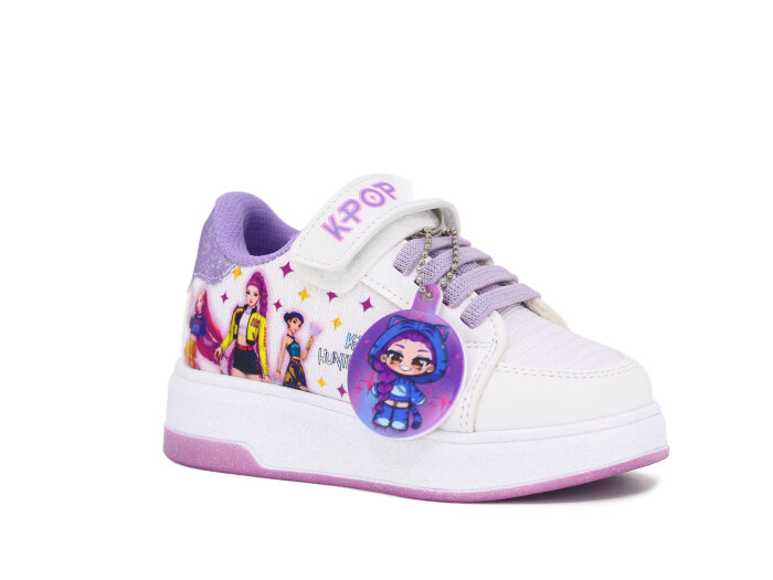 Pro Kids Patik 5005 Spor Ayakkabı Beyaz - Lila - Pro Kids