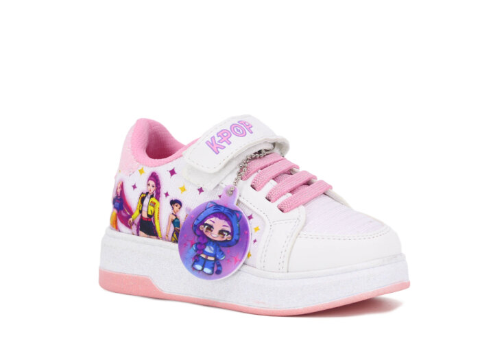 Pro Kids Patik 5005 Spor Ayakkabı Beyaz - Pembe - 1